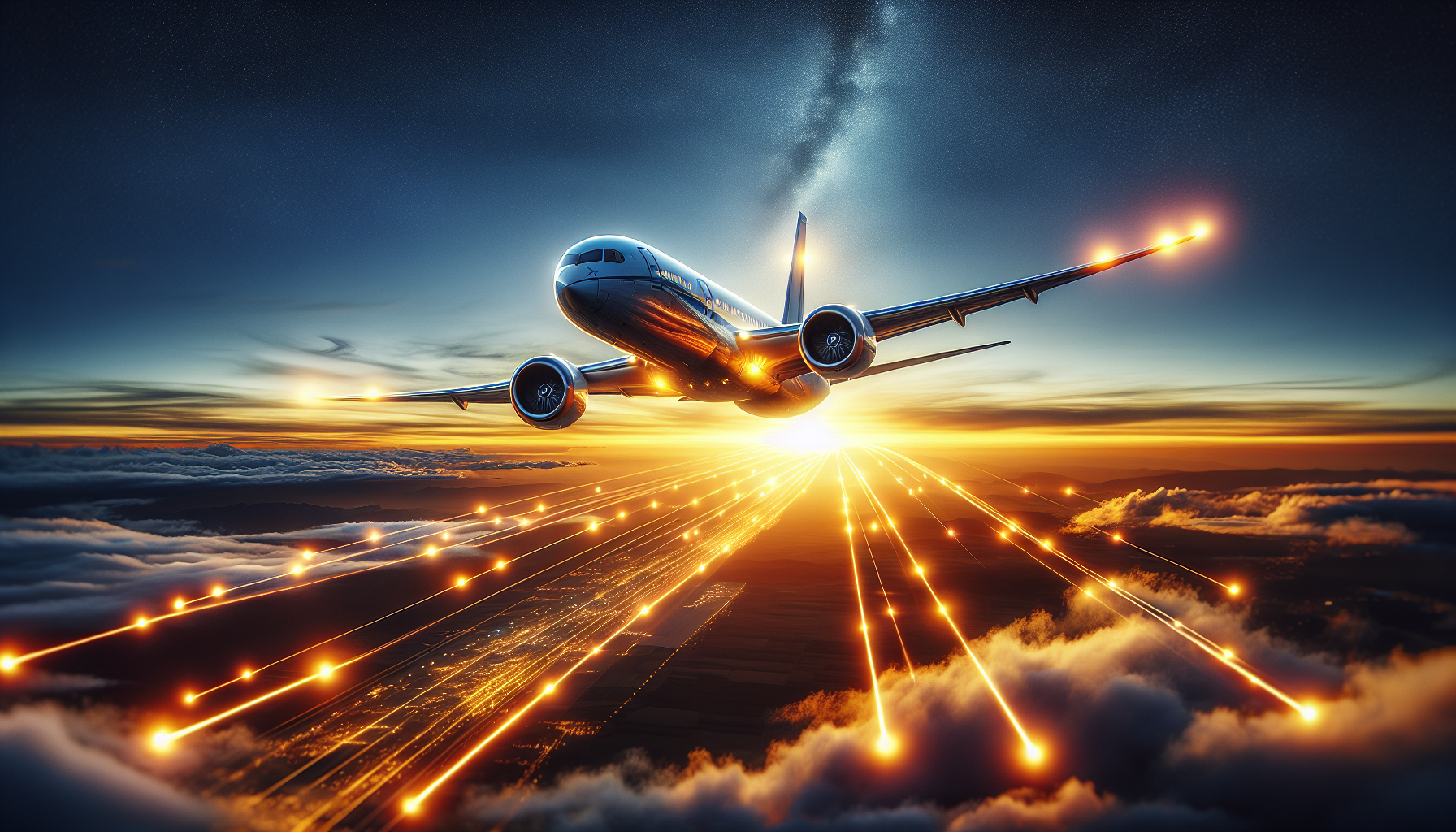 ADS-B NextGen surveillance system visualization for aviation pilots guide